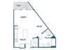 Studio floorplan image at Jada Legacy Central Apartments in Plano, TX